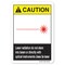 Signmission OSHA Caution, Laser Radiation Do Not Stare Into Beam, 10in X 7in Rigid Plastic, OS-CS-P-710-L-19776 OS-CS-P-710-L-19776 - alternate 1